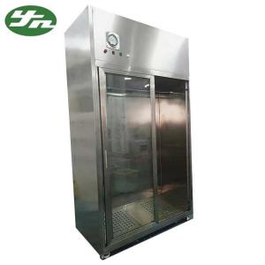 China Low Noise Clean Room Garment Cabinet 304 SUS Laminar Flow Smock Stocker Cabinet on sale