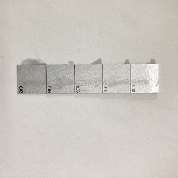 5 Step Wedge Ultrasonic Calibration Blocks For Ultrasonic Thickness Gauge