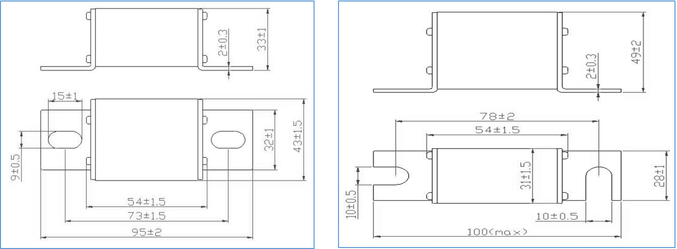750volt Low Breaking Capacity Fuse , MEV Standard Blade Car Fuses