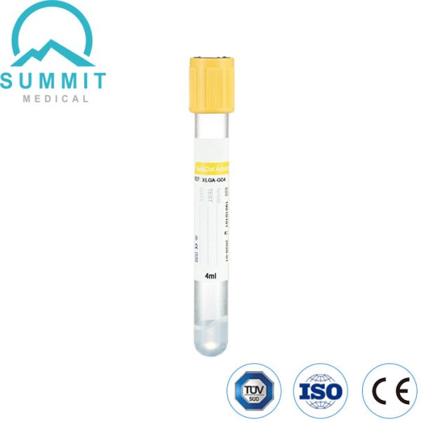 Quality Yellow Top Gel and Clot Activator Tube for Blood Collection 4ml wholesale