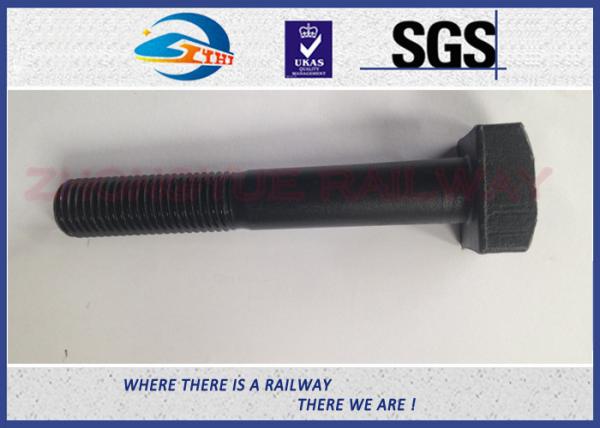 Quality Square Railway Bolt with plain oiled or black oxide color sized 20x130mm wholesale