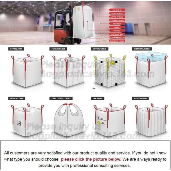 high capacity document pouch 1700kg extra strong circular woven polypropylene industrial big bags 1000kg, BAGEASE PACKAG