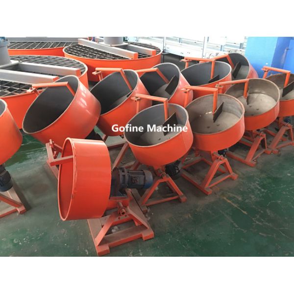 Red Color Disc Granulator Machine For Organic Fertilizer Processing Plants