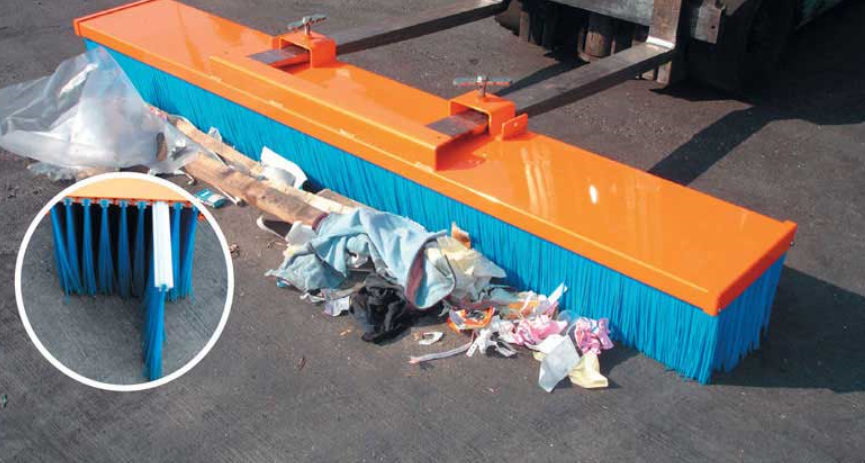 Practical Multiple Colour Nylon Forklift Sweeper Brush Attachment