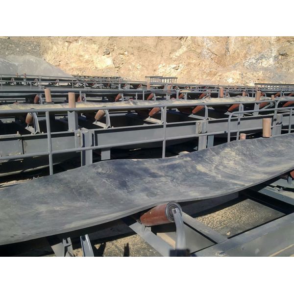 Flexible Rubber Belt Conveyor Auxiliary Mining Machinery