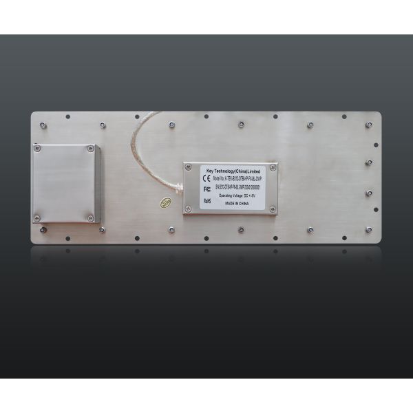 Industrial Metal Backlit USB Keyboard With 25mm Optical Trackball For Outdoor Application