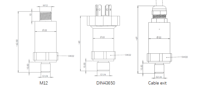 Cost Effective OEM 4-20mA Output Signal Compact Type Air Pressure Transmitter