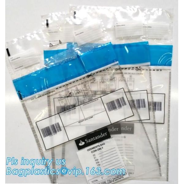 Evidence Paper Document Digital Opaque Bag, cash deposit bag, Security Bags Plastic Deposit PE Bag Cash Envelope Check S