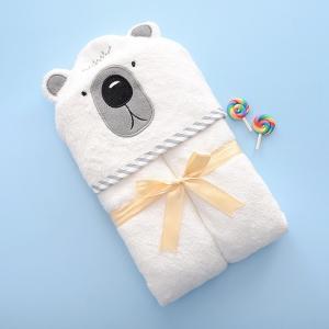 Cheap Skin Friendly Kids Hooded Bear Bathroom Towels 700gsm Bamboo Towels With Bear Ears for sale