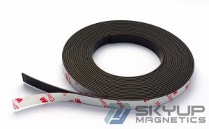 China For Refrigerator Door Adhensive Flexible Rubber Magnet Strip/ Sticky Back Roll Fridge Magnet on sale