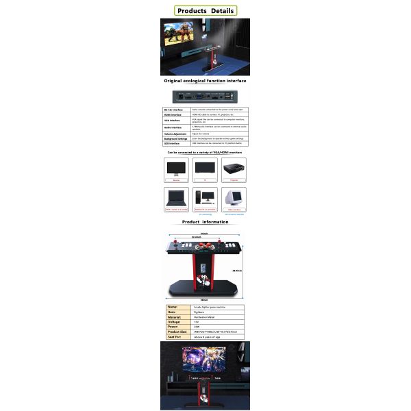 Multi Games street fighter arcade machine For Amusement Park