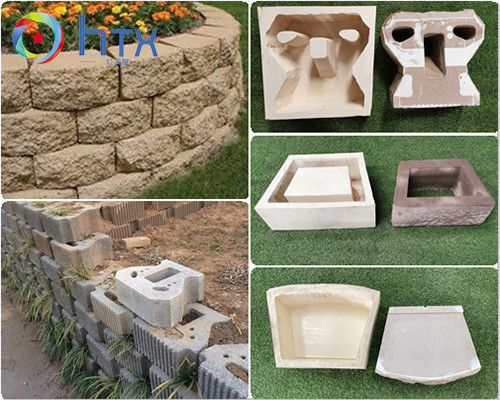 Automatic Concrete Retaining Block Dosing Machine Artificial Stone Production Line