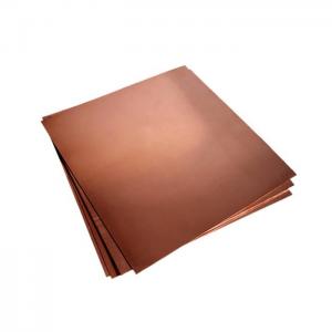 Cheap Bright Surface Red Pure Copper Sheet 1000mm-6000mm For Printing Copper Plate for sale