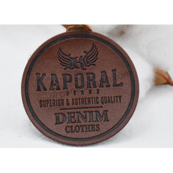 Injection Logo SGS Leather Jean Patches Leather Sew On Labels