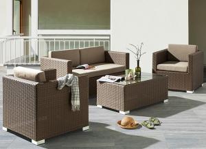 Cheap Hotel Poly Rattan wicker Patio Furniture Aluminium Outdoor Garden sofa sets for sale