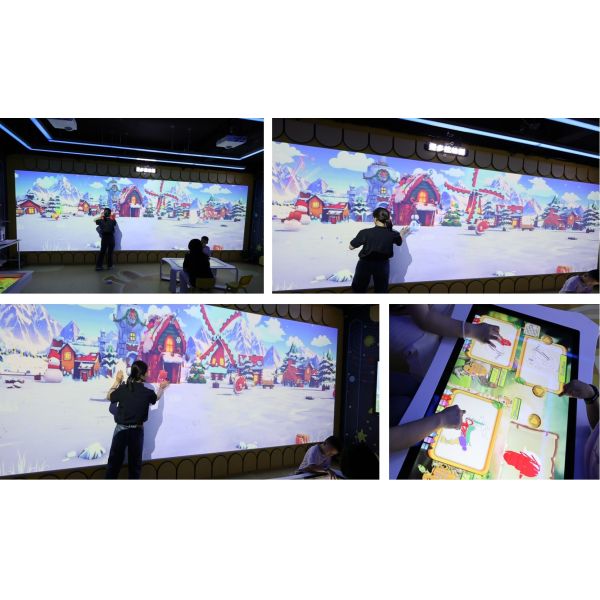 Multiplayer AR Interactive Games Projection Immersive Interactive Wall Drawing