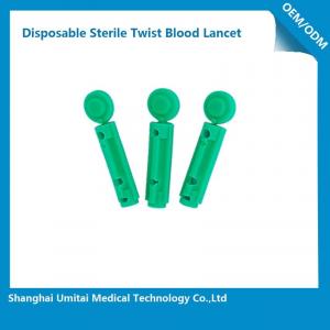 China Disposable Sterile Blood Lancet For Blood Collection 1.8 - 2.4mm Size on sale