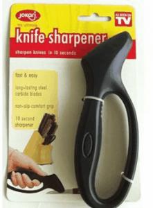 Cheap FDA Disposable Kitchen Knife Sharpener Black With Handle 16 * 5.5cm for sale