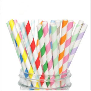 FDA Approved Baby Shower Paper Straws Recyclable Odor Free Earth Friendly