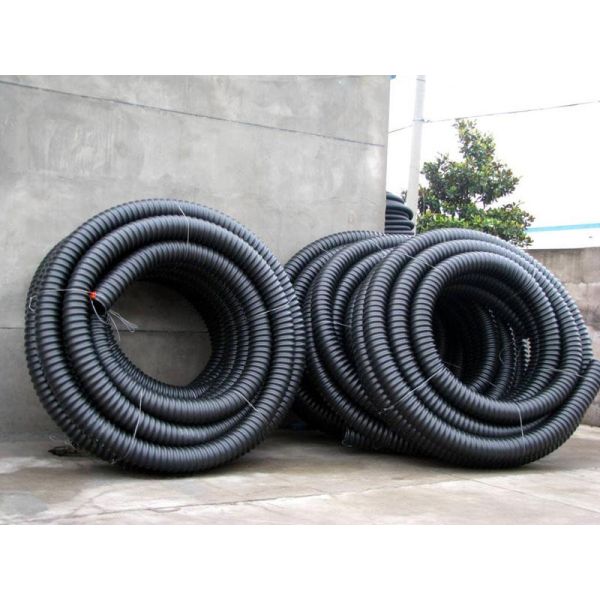 Single Wall Corrugated Pipe Extruder , Plastic Extrusion Machine