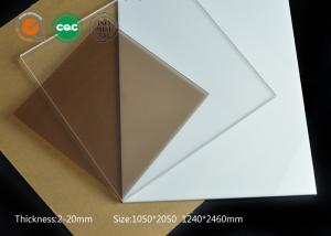 Cheap Non Glare Plexiglass Sheets Colored Transparent , Pass Thermal Shock Test for sale