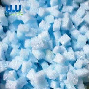 China 28D 35D Pure Color 3D Small Cube Shredded Gel Air Memory Foam Fill on sale