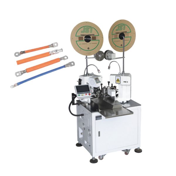 Two End Wire Crimping Machine High Efficiency Strip And Crimp Machine
