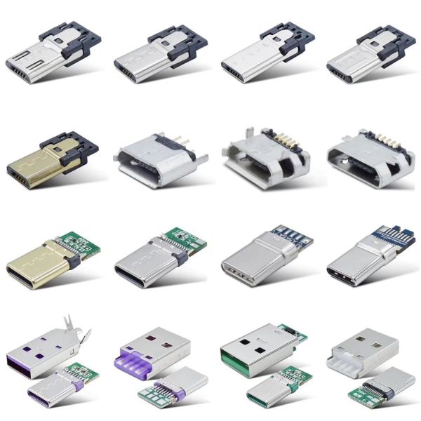 Type C Micro Usb Connector Stainless Steel Shell With Charge / Data Function