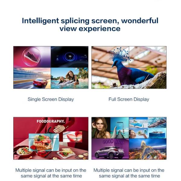 65 Inch Lcd Splicing Screen Embedded Lcd Splicing Wall Response 12ms 1