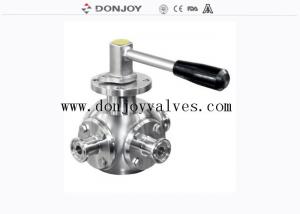 Cheap Hygienic DN20 No Retention 1/2 3 Way Ball Valve for sale