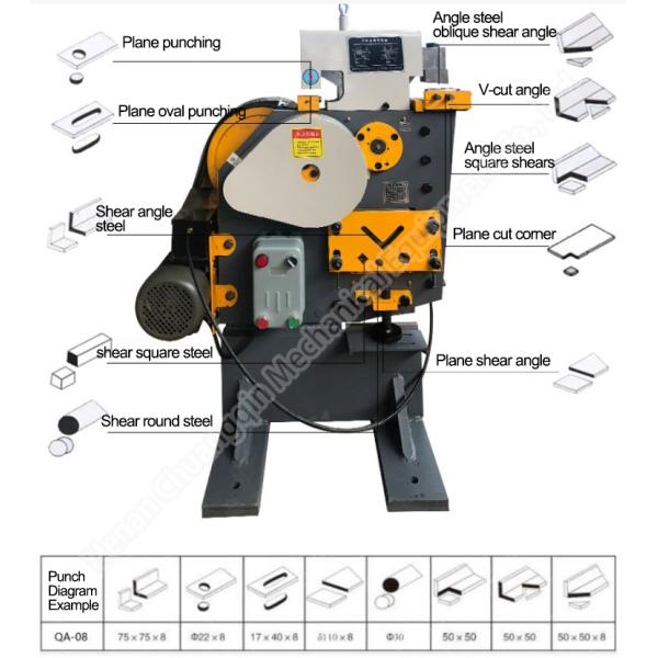 Iron Worker Machine For Punching Hydraulic Punching Machine Punching And Shearing Machine