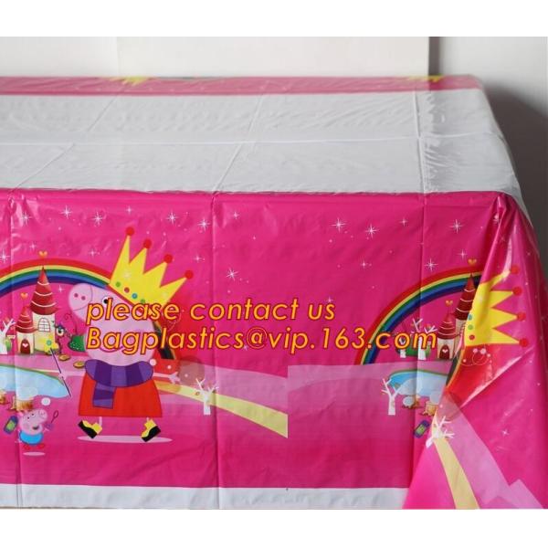 Hello Kitty Party Supplies Plastic Tablecloth kids Birthday Decoration Baby Shower For Kids Girls, 1pcs spiderman theme