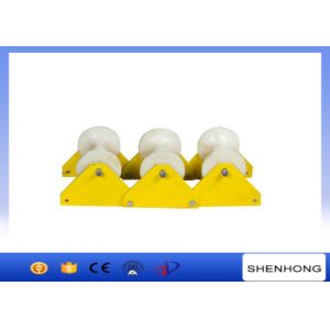 Cheap CE Underground Cable Installation Tools , Multi-Type Triple Guide Manhole Cable Roller for sale