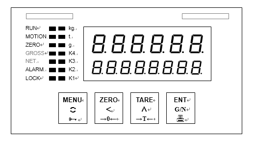 Industrial Electronic Weighing Indicator Force Gauge Indicator With 2- D Peak Value