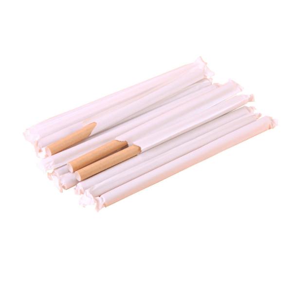 Food Grade Certified Eco Disposable 100% Biodegradable Kraft Paper Straws 12*230MM