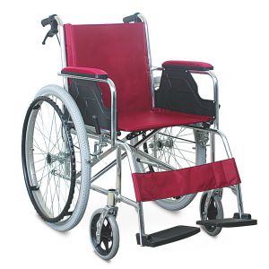 Colorful Affordable Aluminum Manual Wheelchair With Drop-Back Handle Fixed Armrest Flip-Up Footplate