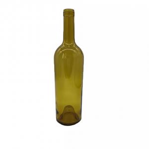 Cheap High Quality Dry Red Wine Glass Bottle Dark Green Color 750 ml Bottle Factory Price for sale