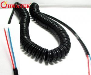Cheap High Flexibility Electrical Coiled Extension Lead Curly Cord Cable Custom Made for sale