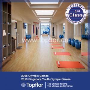 China PVC Gym Floor Mat Fitness Carpet oak color on sale