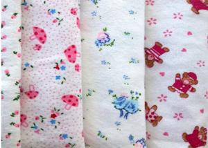 China Baby Blanket Printed Pattern 21*10 100 Cotton Flannel Fabric on sale