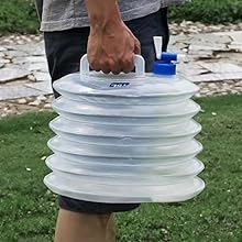 Gallon Premium Collapsible Water Containers: Large Capacity Food - Grade LDPE, BPA - Free, Ultimate For Camping & Hiking. With A Patented Leak - Proof