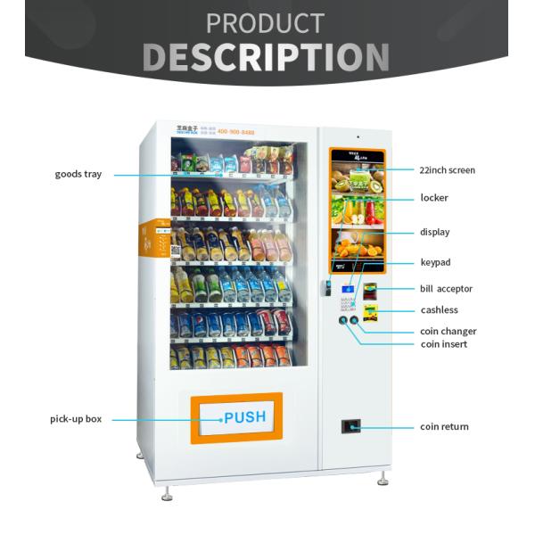 Bank Credit Card Vending Machine with other payment systems optional including coin, banknote, mobile NFC payment Micron