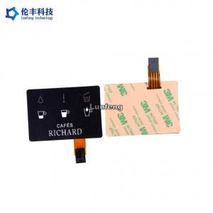 China Coffee Machine Flat Membrane Switch FPC Circuit Touch Control Panel on sale
