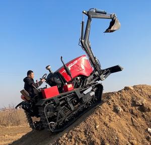 China Mini Agricultural Crawler Tractor 80HP Multifunction Tracked Compact Tractor on sale