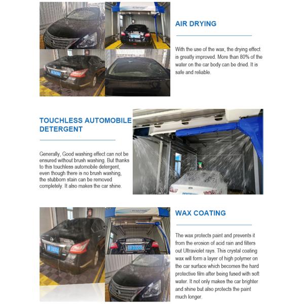 Risense Single Arm 360 Touchless Automatic Car Wash with Air Dryer Total Power 40.5kw