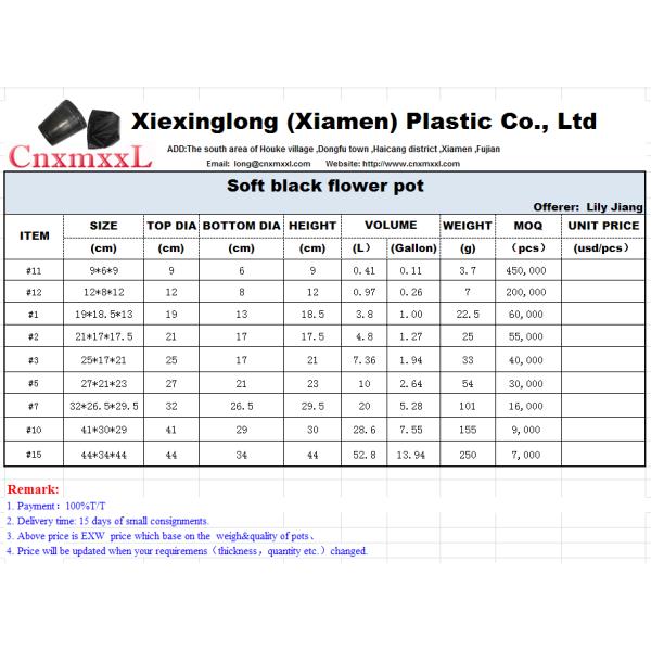 Wholesale Plastic Soft Flower Seeding Pot Nursery Pot