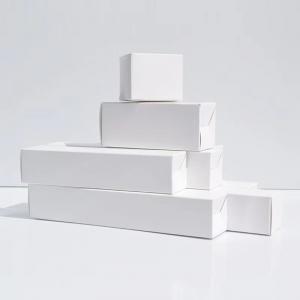 Cheap Hot Stamp Small White Shipping Boxes Craft Paper Jewelry Boxes ODM OEM for sale