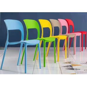 Buy cheap 56cm 47cm Coloured Plastic Dining Chairs Scratch Resistant Restaurant Coffee from wholesalers