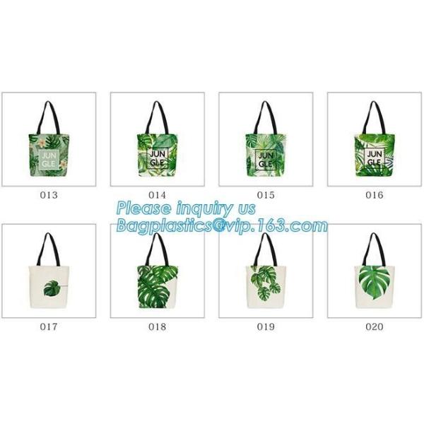 Custom silk screen printed Cotton material handle style blank natural cotton canvas bag without logo bagplastics bagease