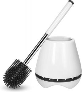 Cheap 6.7*6.7*7.3 Toilet Brush Holder Set With Tweezers Cleaning 10.9 Ounces for sale